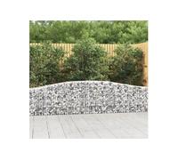 vidaXL Paniers à gabions 2 pcs 400 cm