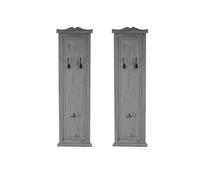 Mendler Patère murale porte-manteaux - Gris