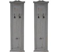 Mendler Patère murale porte-manteaux - Gris