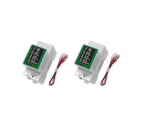 2X Peacefair PZEM-008 Compteur D'Énergie Électrique Numérique sur Rail DIN Blanc Watt Kwh Wattmètre Moniteur Ampèremètre Voltmètre