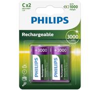 2x Philips CHR14 Baby Accu NiMH 1,2V 3000mAh Rechargeable