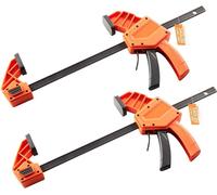 2x Pince à barre pour le travail du bois - 30,48cm Pince à une main en acier au carbone - Outil pour le travail du bois