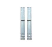 2x Piquet de Sol en Forme de L Acier Galvanisé Support d'Installation
