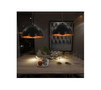 vidaXL Plafonniers Noir/Doré 40 cm