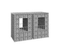 vidaXL Poteaux à panier de gabion 40x40x60 cm 2 pièces fer argenté