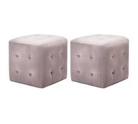 vidaXL Poufs Velours Roses