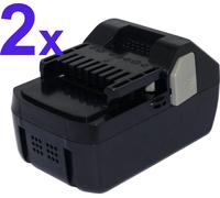 2x PowerSmart 18V / 4000mAh batterie pour Hitachi DS 18DSL, DV 18DBL, DV 18DSDL, DV 18DSL,330068, 330139