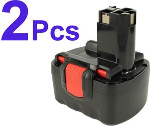 2x PowerSmart 3000 mAh batterie pour BOSCH GLI 12V (lampe flash), GSB 12 VE-2, GSR 12 VE-2, GSR 12-1, GSR 12-2