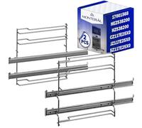 2x Rails Télescopiques Four 2 Niveaux HZ538200 pour Bosch pour Siemens | 17001568 CZ11TE25X0 pour Constructa JZ11TE25X0 pour Junker - Garantie de 10 Ans - MONTERAL
