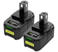 2X Rechange pour Ryobi Batterie 18V 5,5Ah P108 compatibles avec pour Ryobi | RB18L50 RB18L25 RB18L40 RB18L15 RB18L13 P102 P103 P104 P105 P106 P107