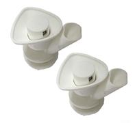 2x Robinet à Poussoir pour Bidon Eau 2-10 Gallons - Bec Verseur Plastique Résistant pour Camping et Pique-nique - Trou 15-22mm