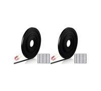 2X Ruban Noir Roll Bandes, Tableau Magnétique Diviseurs Magnétique Marqueur Lignes pour Salle de ureau Art Accessoires 8 Mètres