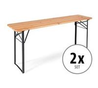 Stagecaptain BBT-180 Hirschgarten Table De Biergarten 177 cm Nature 2X Set