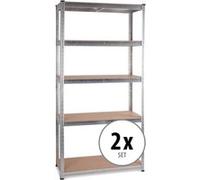 2x set Stagecaptain HR-175 Heavyrack étagère de rangement planche en bois, max. 875 kg