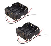 2X Support/Boite/Boitier de Batterie Noir Pouvoir Contenir 8 Piles AA (12V En Tout)