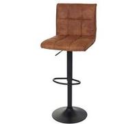 Mendler Lot de 2 tabourets de bar - Marron clair
