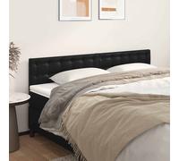 2x Têtes de Lit Noir 100x5x78/88 cm Similicuir Meubles de Chambre vidaXL