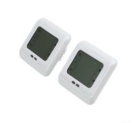 2X Thermostat Numérique Tactile LCD 16A pour chauffage pour sol - Contrôleur Température Programmable 5+2 Jours pour Maison Serre Incubateur 86x86mm