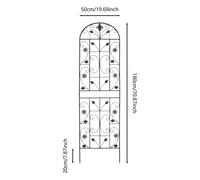 2x treillis végétal noir Treillis de jardin, supports pour plantes grimpantes, supports en fer pour plantes grimpantes