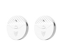 2X Tuya Smart WiFi Alarme Porte et Fenêtre Capteur de Vibration Alerte de Protection de Sécurité Fonctionne avec, Smart Life (Blanc)