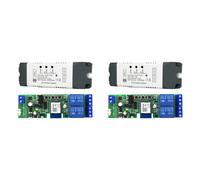 2X Tuya WiFi Relay Module 2 CH AC/ 7-32V RF/APP Télécommande Sans Fil Home pour Alexa Home