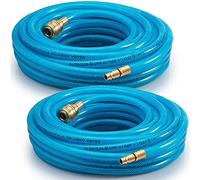 2x Tuyau à air comprimé 10m max 15 bar raccord rapide 1/4' épaisseur 3mm tuyau pour appareils pneumatiques bricolage atelier