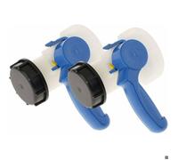 2X Vanne Papillon en PP avec Écrou de 62mm Adaptateur pour Cuve IBC 1000 litres