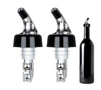 2x Wine Bottle Pourer Set - 30ml Quantitative Measured Dispenser, Premium Spirit Liquor Spout | Automatic Dual-Ball Portion Control Pourer, Commercial Bar & Restaurant Bartending Supplies