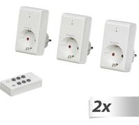 2x1 Kit de prises radio REV blanc 3+1
