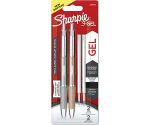 2x1 Sharpie S-Gel métallique gris + roségold 0,7 mm + 2 mines