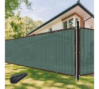 2x10M Pare-vue Balcon Clôture Jardin avec oeillets Pare-clôture 90% Protection UV Outdoor Protection contre le vent Protection solaire HDPE Filet d'ombrage, Vert