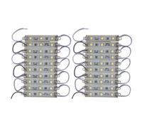 2X10Pcs 5050 SMD 3 LED Module LED Strip String Light étanche 12V Cool Blanc