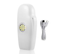2x18650 coque de charge avec boîtier de batterie LED-Blanc