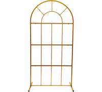 2x1M fer métal arc ballon cercle colonne stand cadre de base pour les fêtes de mariage décoration de fond anniversaire de mariage jardin décor fête or