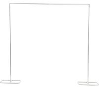 2x2,1m mariage arc de fer ballon fleurs arc stand accessoires de fond anniversaire fête en plein air décoration de mariage européen dans le style romantique (blanc)