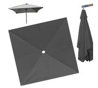 2x2 2.5x2.5 3x3.0m Auvent De Parasol, Tente De Parasol De Patio Carrée, Housse De Remplacement À 4/8 Baleines, Couverture Supérieure De Parasol(Gray,3x3m/9.8ftx9.8ft)