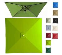 2x2M 2.5x2.5M 3x3.0M Auvent De Remplacement Pour Parasol Carré Couverture Supérieure De Parasol Extérieur, Housse De Rechange 4/8 Baleines(Army green,3x3m/9.8ftx9.8ft)