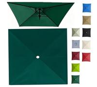 2x2M 2.5x2.5M 3x3.0M Auvent De Remplacement Pour Parasol Carré Couverture Supérieure De Parasol Extérieur, Housse De Rechange 4/8 Baleines(Green,3x3m/9.8ftx9.8ft)