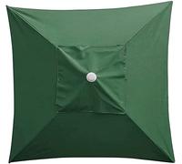 2x2m Square Umbrella Replacement Canopy 4 Ribs UV Waterproof(Green)