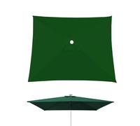 2x3m 3X3 2X2 Auvent De Rechange, 4 6 8 Baleines Toile De Remplacement De Parasol Rectangulaire/Carré, Polyester Imperméable U30+ Respirant Lavable, Housse Pour Jardin Terrasse Plage(Green,192X192cm)