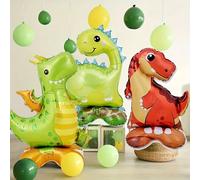 3/1 pièces mode vert anniversaire forêt fête dinosaure aluminium Film ballon ensemble pour enfants fête décoration dinosaure ballon 3PCS