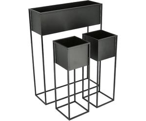 3.11 Jardinière sur pied - set de 3 - 60x80cm (1x), 60x20cm (2x)