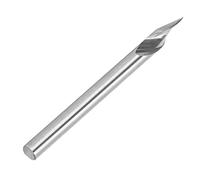 3.175mm Fraise à Graver Couteau Pointu en Acier à Grande Vitesse Mèche à Graver Fraise à Bois Sculpture en Bout Outil de Fraise 3,175 X 30 ° X 0,1 X 40 L pour Outils électriques Pneumatiques