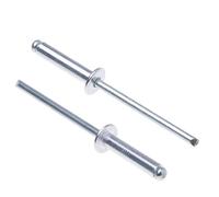 3.2mm x 8mm Rivets en Alliage, 1000 Paquet- Rivets pour Métal, Rivet Pop Aveugle à Tête Bombée, Corps en Aluminium et Mandrin en Acier pour le Fer-blanc, Fermeture en Métal - Pousser les Rivets