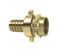 3/3 Raccord de tuyau G 1 IG x 25 mm, écrou 1 1/4, joint plat, finition en laiton, vierge.