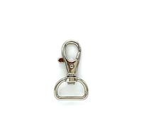 3/4 inch / 19mm Crochet à bouton pression en alliage de zinc pour sangle sac à main sac à main porte-clés bricolage bricolage bricolage nickel T86
