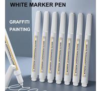 3/5/10 pièces marqueur à craie blanche marqueurs permanents marqueurs liquides stylos marqueurs secs pour peinture bricolage CD tasse Art fournitures de bureau 5 PCS