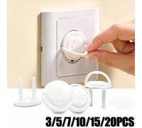 3/5/7/10/15/20 pièces Couvercles de prise standard, couvercles de prise électrique, bouchons de prise électrique de , prévention des chocs électriques, convient aux prises standard du Royaume-Uni 10 p