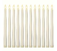 3/6/12pcs Bougies LED sans flamme beige pour Halloween et Noël, lumières de bougies LED à tige longue, lumière de décoration pour la maison, éclairage décoratif pour bougies chauffe-plat, anniversaire