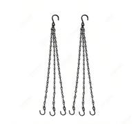 3/6 pièces Chaînes de suspension avec crochets, Chaîne de plante réglable, Chaîne de panier suspendu décorative en métal pour jardinière, mangeoire à oiseaux, panneau, lanternes, chaîne de lampes de c